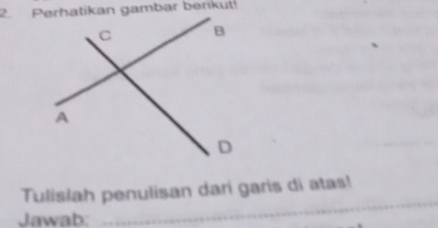 Tulislah penulisan dari garis di atas! 
Jawab:_