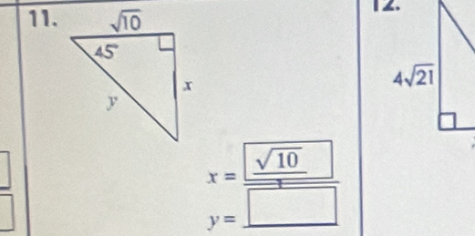 x=frac  sqrt(10) □ 