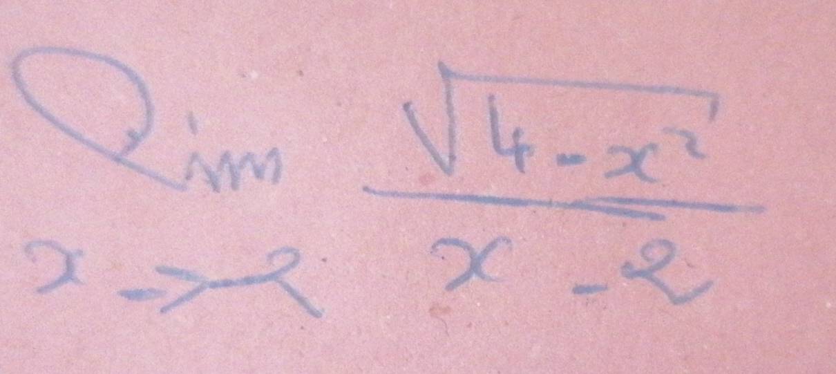 limlimits _xto 2 (sqrt(4-x^2))/x-2 