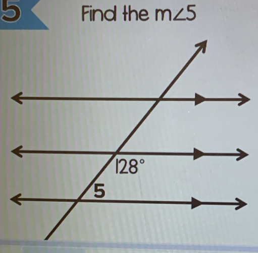 Find the m∠ 5