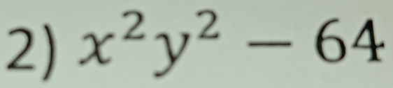 x^2y^2-64