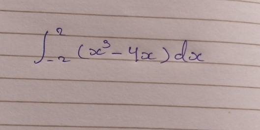 ∈t _(-2)^2(x^3-4x)dx