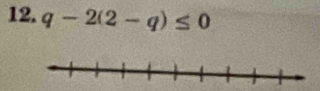 q-2(2-q)≤ 0