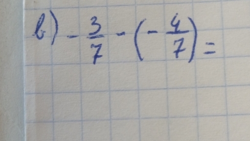 8 ) - 3/7 -(- 4/7 )=