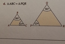 △ ABC=△ PQR