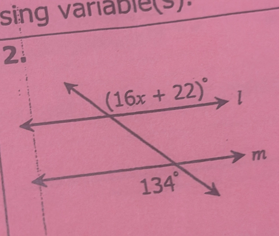 sing variable(s).