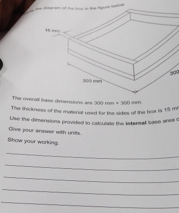 Solved: the ellow. 300 The overall base dimensions are 300mm* 300mm ...