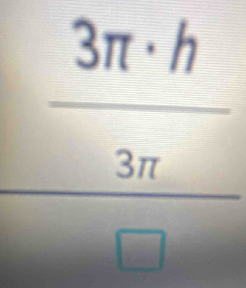 frac  3π · h/3π  (□)°