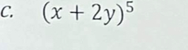 (x+2y)^5