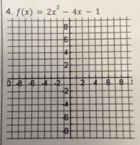 f(x)=2x^2-4x-1