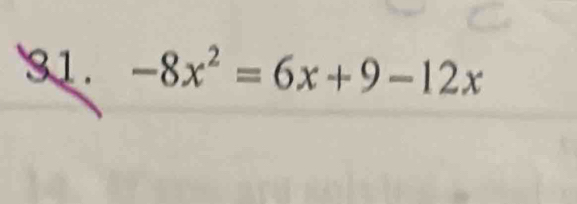 -8x^2=6x+9-12x