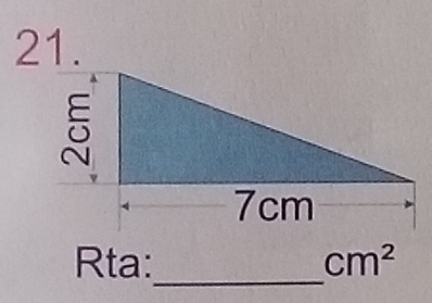 Rta: cm^2