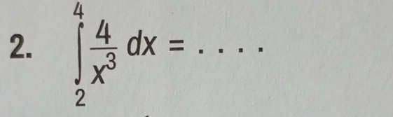 ∈tlimits _2^(4frac 4)x^3dx= _