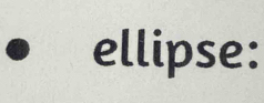 ellipse: