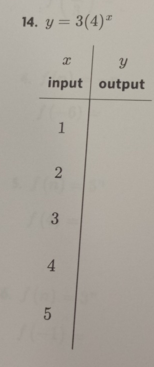 y=3(4)^x
t