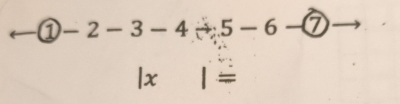 a -2-3-4-5-6-(7
| x