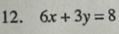 6x+3y=8