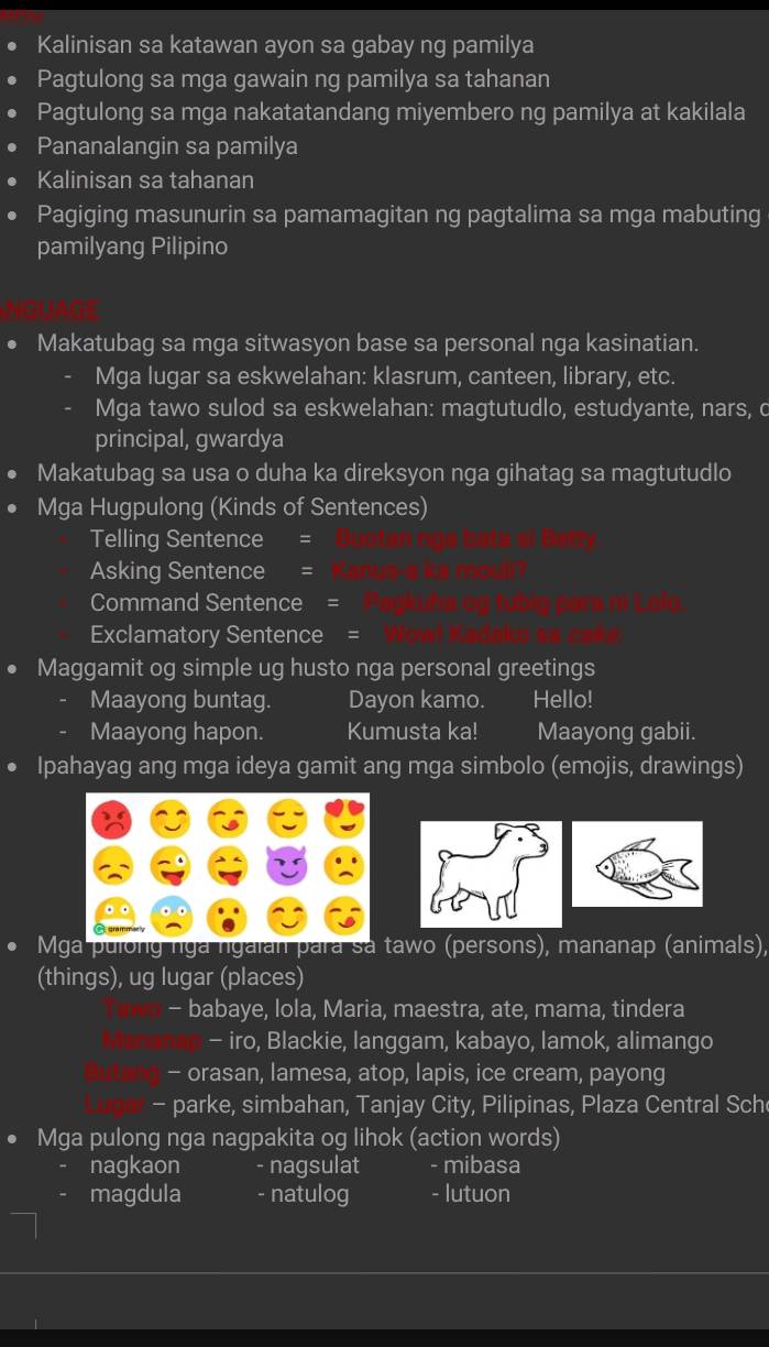 Solved: Kalinisan sa katawan ayon sa gabay ng pamilya Pagtulong sa mga ...