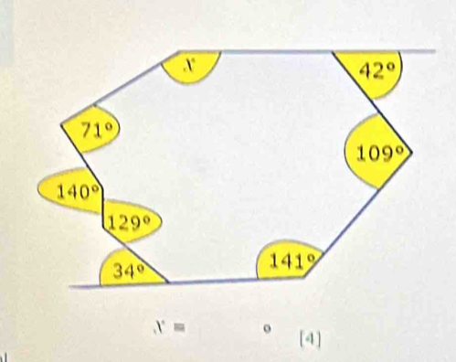 x= [4]