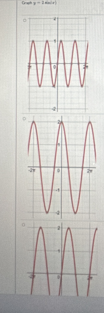 Graph y=2sin (x)
。 
。