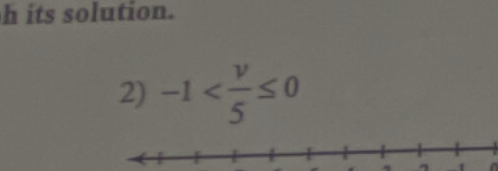 its solution. 
2) -1
1