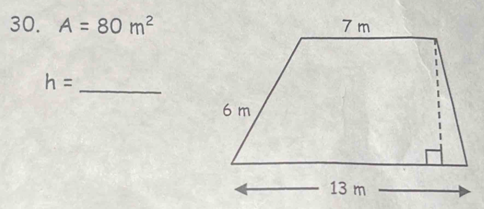 A=80m^2
_ h=