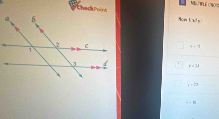 MULTIPLE CHOIC
CheckPoint