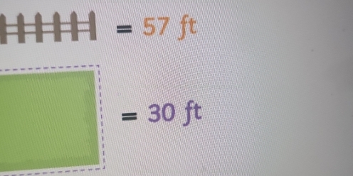 =57ft
□ =30ft