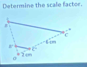 Determine the scale factor.