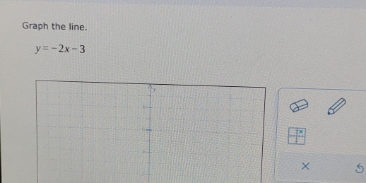 Graph the line.
y=-2x-3
X