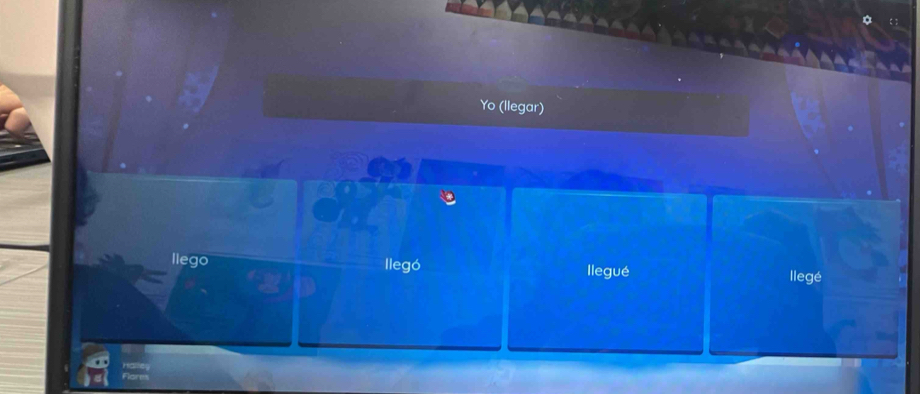 Yo (llegar) 
llego llegó llegué llegé