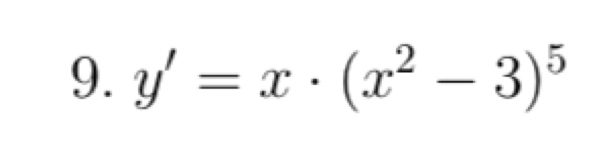 y'=x· (x^2-3)^5