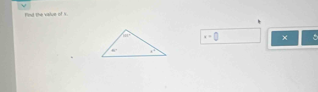 Find the value of X.
x=