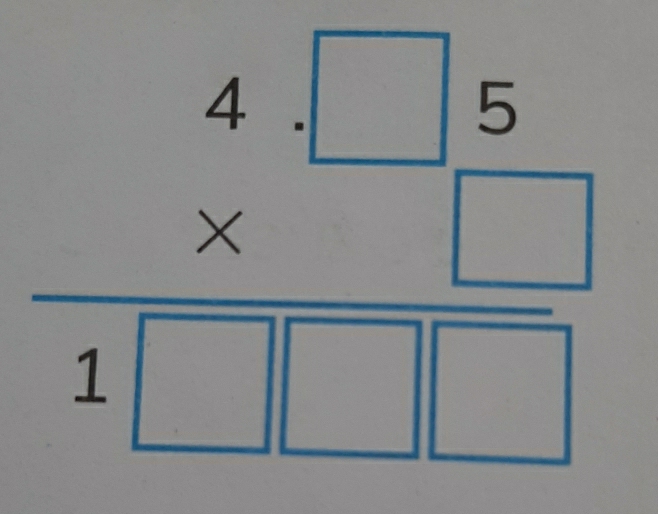 frac beginarrayr 4□ 5 * □ endarray 1□ endarray 