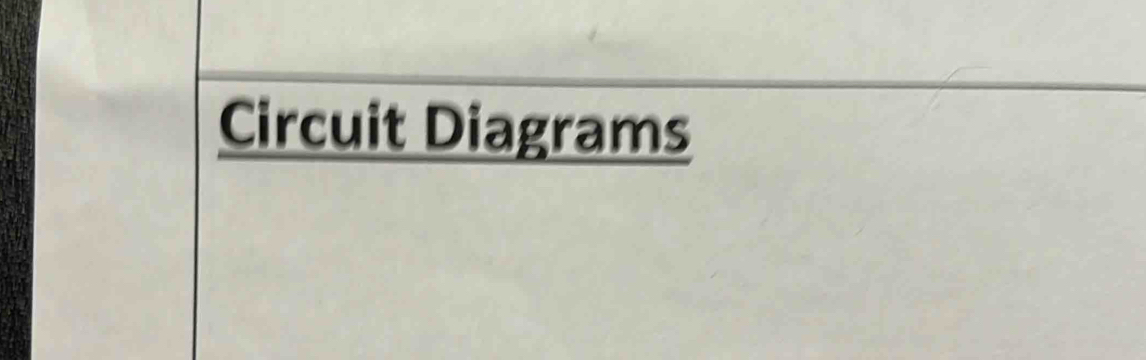 Circuit Diagrams