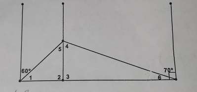 5 4
60°
70°
1 2 3 6