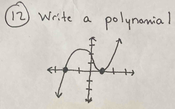 Write a polynomial