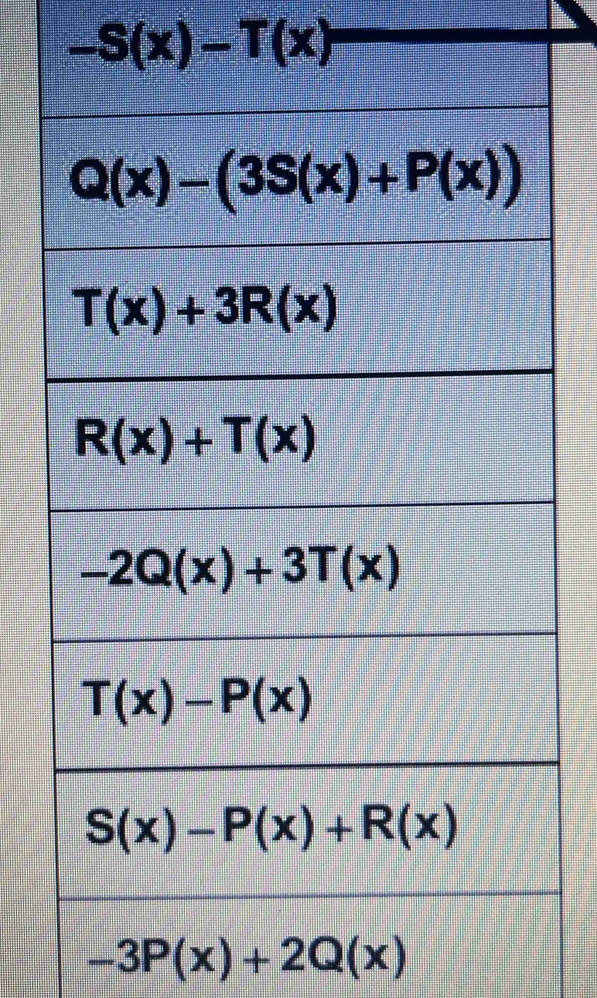 -S(x)-T(x)
-3P(x)+2Q(x)