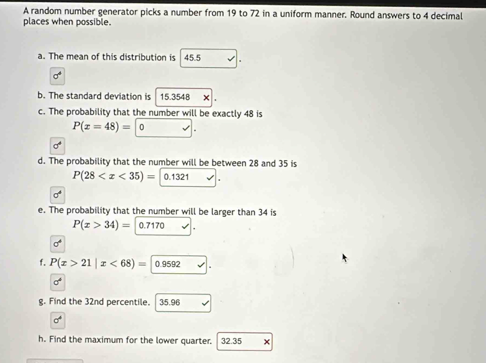 Solved: A random number generator picks a number from 19 to 72 in a ...