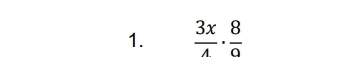  3x/4 ·  8/8 