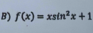 f(x)=xsin^2x+1