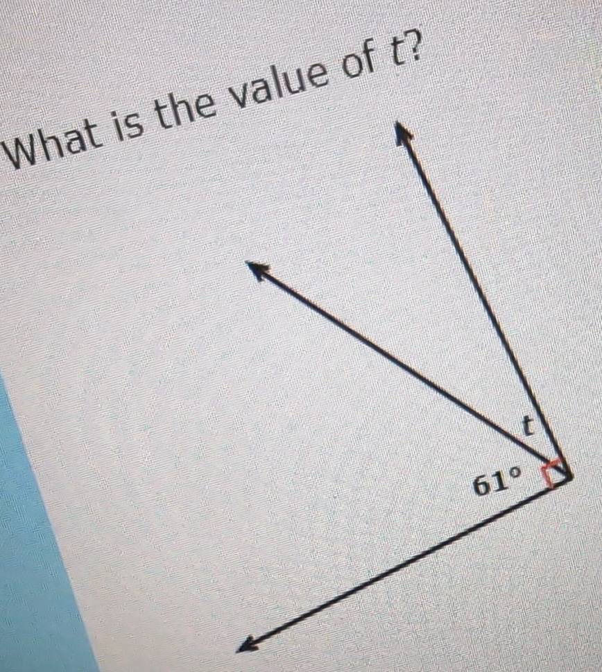 What is thevalue of t?