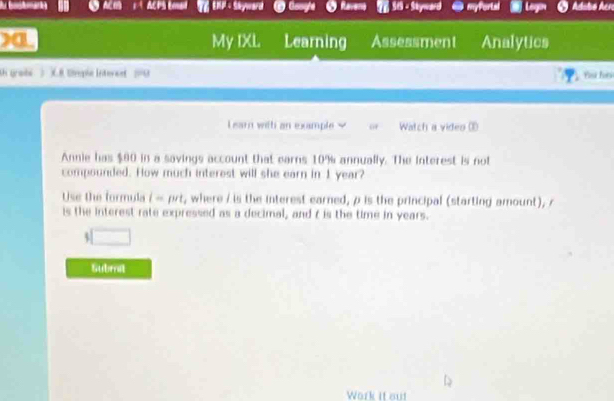 Solved: a My IXL Learning Assessment Analytics Oi grabé é Drepia ...