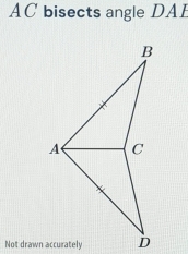 AC bisects angle DAE