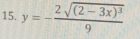 y=-frac 2sqrt((2-3x)^3)9