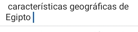 características geográficas de 
Egipto|
