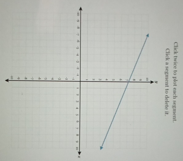 Click twice to plot each segment. 
Click a segment to delete it.
x