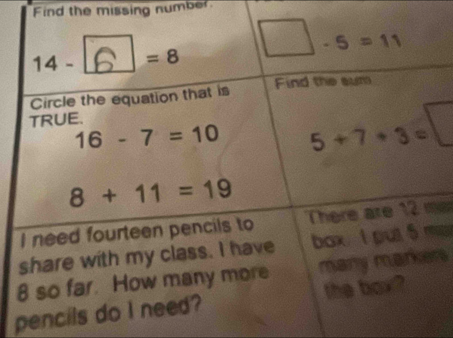 Find the missing number
e
s
pe