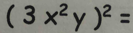 (3x^2y)^2=