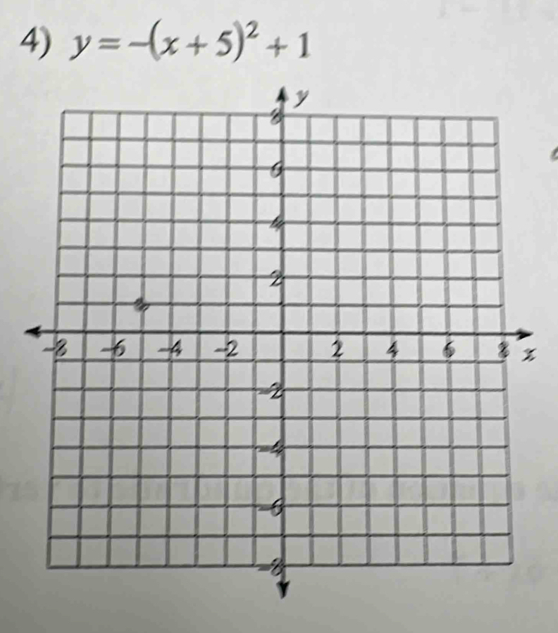 y=-(x+5)^2+1
%